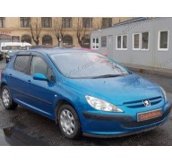 Дефлекторы окон на Peugeot 307 01-11 хэтчбек (Cobra Tuning)