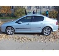 Дефлекторы окон на Peugeot 407 04-11 (Cobra Tuning)