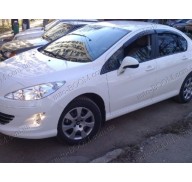 Дефлекторы окон на Peugeot 408 10- (Cobra Tuning)