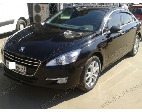 Дефлекторы окон на Peugeot 508 10- (Cobra Tuning)