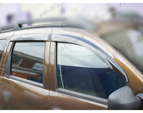 Дефлекторы окон на Renault Duster 10- (Cobra Tuning)
