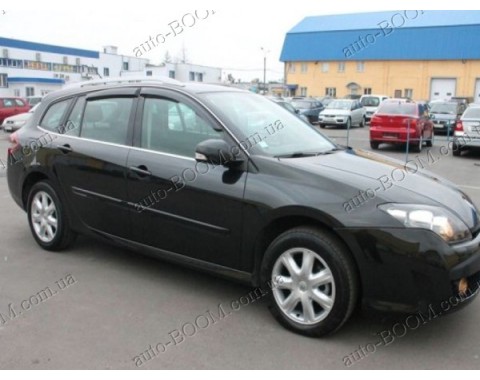 Дефлекторы окон на Renault Laguna 3 07- (Cobra Tuning)