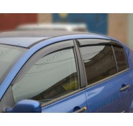 Дефлекторы окон на Renault Megane 2 02-08 (Cobra Tuning)
