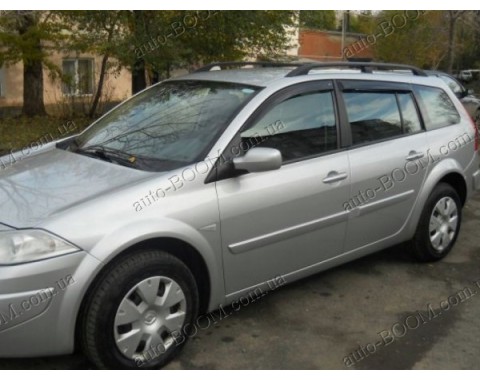 Дефлекторы окон на Renault Megane 2 02-08 универсал (Cobra Tuning)