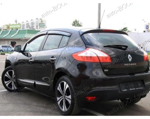 Дефлекторы окон на Renault Megane 3 08- хэтчбек 5дверей (Cobra Tuning)