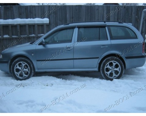 Дефлекторы окон на Skoda Octavia A4 96-10 универсал (Cobra Tuning)