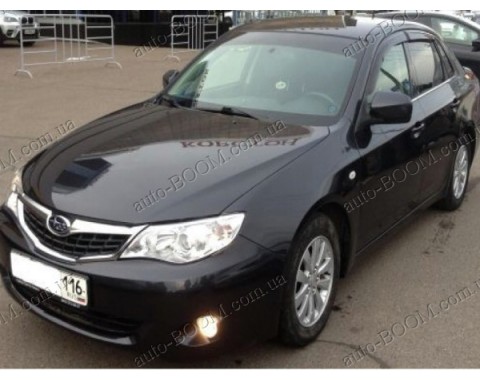 Дефлекторы окон на Subaru Impreza 3 07-11 (Cobra Tuning)