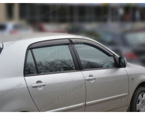 Дефлекторы окон на Toyota Corolla 9 01-06 хэтчбек (Cobra Tuning)