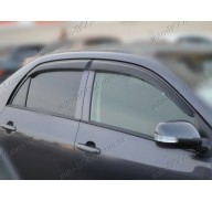 Дефлекторы окон на Toyota Corolla 10 06-12 (Cobra Tuning)