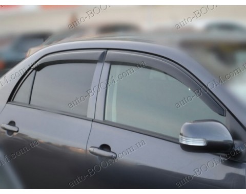 Дефлекторы окон на Toyota Corolla 10 06-12 (Cobra Tuning)