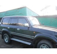 Дефлекторы окон на Toyota Land Cruiser 80 90-98 (Cobra Tuning)