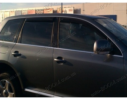 Дефлекторы окон на VW Touareg 2 10- (Cobra Tuning)