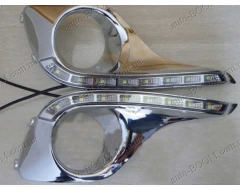 Ходовые огни Toyota Highlander 10- Chrome