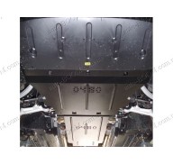 Защита двигателя и кпп Hyundai Equus 13- (Кольчуга 1.0480.00)